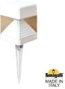 Fumagalli Ester Wall DS1.561.000.WXD1L Столбик освещения садовый 165 мм (165+175 колышек, корпус белый, плафон прозрачный)