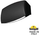 Fumagalli Abram 190 AB2.000.000.AXK1L Светильник на стену 120 мм (корпус черный, плафон прозрачный)