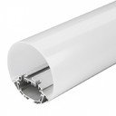 Arlight SL-ROUND-D90-2500 ANOD+OPAL 024076 Профиль с экраном 2500x90x90 мм