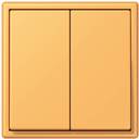 Jung Le Corbusier LC9954320L Клавиша двойная (ocre jaune clair)