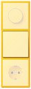 Jung Le Corbusier LC9834320W Рамка 3-постовая (универсальная, le jaune vif)