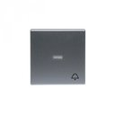 ABB Impressivo 2TKA000563G1 Клавиша одиночная ("звонок", линза, алюминий)