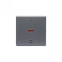ABB Impressivo 2TKA000550G1 Клавиша одиночная (маркировка, красная линза, алюминий)