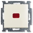 ABB Basic55 2CKA001413A1084 Выключатель одноклавишный (Н.О. контакт, подсветка, 10 А, под рамку, скрытая установка, слоновая кость)