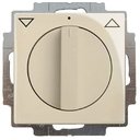 ABB Basic55 2CKA001101A0922 Выключатель жалюзи поворотный (10 А, с фиксацией, под рамку, скрытая установка, слоновая кость)