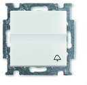 ABB Basic55 2CKA001413A1101 Выключатель одноклавишный (Н.О. контакт, поле для надписи, "звонок", 10 А, под рамку, скрытая установка, chalet-белый)