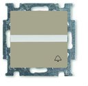 ABB Basic55 2CKA001413A1093 Выключатель одноклавишный (Н.О. контакт, поле для надписи, "звонок", 10 А, под рамку, скрытая установка, шампань)