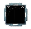 ABB Basic55 2CKA001101A0928 Выключатель жалюзи поворотный (10 А, с фиксацией, под рамку, скрытая установка, chateau-черный)