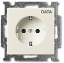 ABB Basic55 2CKA002011A6145 Розетка с заземляющим контактом (16 А, маркировка, под рамку, скрытая установка, chalet-белый)