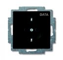 ABB Basic55 2CKA002011A6143 Розетка с заземляющим контактом (16 А, маркировка, под рамку, скрытая установка, альпийский chateau-черный)