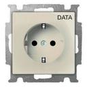 ABB Basic55 2CKA002011A3856 Розетка с заземляющим контактом (16 А, маркировка, под рамку, скрытая установка, слоновая кость)