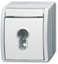 ABB Ocean 2CKA001101A0925 Выключатель с ключом (10 А, поле для надписи, IP44, в сборе, открытая установка, альпийский белый)