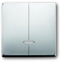 ABB Pure steel 2CKA006599A2927 Клавиша для 2-канального светорегулятора нажимного (подсветка, сталь)