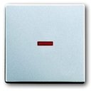 ABB Future Linear 2CKA001751A2945 Клавиша одиночная (красная линза, серебристо-алюминиевая)