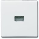 ABB Allwetter 2CKA001731A1734 Клавиша одиночная (красная линза, IP44, альпийский-белый)