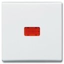 ABB Allwetter 2CKA001731A1833 Клавиша одиночная (красная линза, IP44, слоновая кость)