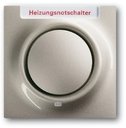ABB Impuls 2CKA001753A6612 Клавиша одиночная (красная линза, поле для надписи, подсветка, шампань-металлик)