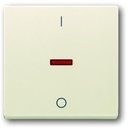 ABB Carat/Future Linear/Solo 2CKA001751A2742 Клавиша одиночная (красная линза, маркировка, слоновая кость)