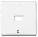 ABB Allwetter 2CKA001731A1627 Клавиша одиночная (окошко, IP44, альпийский-белый)