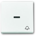 ABB Carat/Busch-Axcent/Future Linear/Solo 2CKA001751A2754 Клавиша одиночная (линза, "звонок", белая)