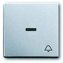 ABB Future Linear 2CKA001751A2952 Клавиша одиночная (линза, "звонок", серебристо-алюминиевая)