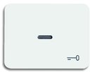 ABB Alpha Nea, Alpha Exclusive 1751-0-2268 Клавиша одиночная ("ключ", подсветка, альпийский белый)