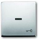 ABB Pure steel 2CKA001751A2960 Клавиша одиночная (линза, "ключ", сталь)