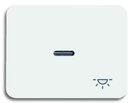 ABB Alpha Nea, Alpha Exclusive 1751-0-2201 Клавиша одиночная ("свет", подсветка, альпийский белый)