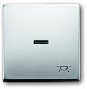 ABB Pure steel 2CKA001751A2958 Клавиша одиночная (линза, "свет", сталь)
