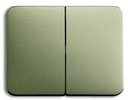 ABB Alpha Nea, Alpha Exclusive 1751-0-3082 Клавиша двойная (с возм. подсветки, палладий)