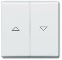 ABB Allwetter 2CKA001731A1650 Клавиша двойная для жалюзи (IP44, альпийский-белый)