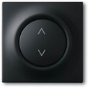 ABB Impuls 2CKA006430A0381 Накладка электронного выключателя жалюзи (подсветка, маркировка, черный бархат)