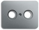 ABB Alpha Exclusive/Alpha Nea 1724-0-2796 Накладка двойной телевизионной розетки (TV+Radio, титан)