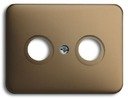ABB Alpha Exclusive/Alpha Nea 1753-0-1449 Накладка двойной телевизионной розетки (TV+Radio, бронза)