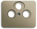 ABB Alpha Exclusive/Alpha Nea 1724-0-2792 Накладка тройной телевизионной розетки (3хTV/Radio/SAT, палладий)