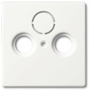 ABB Future Linear 2CKA001724A4293 Крышка для телевизионной розетки (TV+Radio+(SAT), белый бархат)