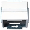 ABB Carat/Future Linear/Solo/Busch-Axcent 2CKA001724A2761 Монтажная рамка с суппортом (поле для надписи, белая)