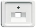 ABB Alpha Exclusive/Alpha Nea 1753-0-8436 Крышка розетки телекоммуникационной (RJ12/RJ45, белая матовая)