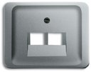 ABB Alpha Exclusive/Alpha Nea 1710-0-3347 Крышка розетки телекоммуникационной (2хRJ12/RJ45, титан)