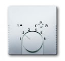ABB Future Linear 2CKA001710A3669 Накладка терморегулятора поворотного (с переключателем, серебристо-алюминиевая)