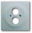 ABB Impuls 2CKA001753A0049 Накладка розетки аудио (2хAudio, серебристо-алюминиевая)