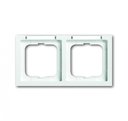 ABB Future Linear 2CKA001754A4368 Рамка 2-постовая (горизонтальная, поле для надписи, белая)