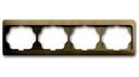 ABB Alpha Exclusive 1754-0-4387 Рамка 4-постовая (горизонт., бронза)