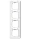 ABB Future Linear 2CKA001754A4367 Рамка 4-постовая (вертикальная, поле для надписи, белая)