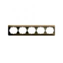 ABB Alpha Exclusive 1754-0-4389 Рамка 5-постовая (горизонт., бронза)