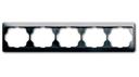 ABB Alpha Exclusive 1754-0-4380 Рамка 5-постовая (горизонт., платина)