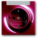 ABB Impuls 2CKA002011A3869 Розетка Schuko (16A, под рамку, с/у, з/к, поле для надписи, ежевика)