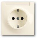 ABB Impuls 2CKA002011A3846 Розетка Schuko (16A, под рамку, с/у, з/к, поле для надписи, слоновая кость)