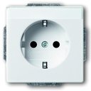 ABB Carat/Future Linear/Solo/Busch-Axcent 2CKA002011A6209 Розетка с заземляющим контактом (16A, поле для надписи, под рамку, скрытая установка, белая)