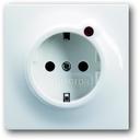 ABB Impuls 2CKA002011A3841 Розетка Schuko (16A, под рамку, с/у, з/к, защита от перенапряжения, белая)